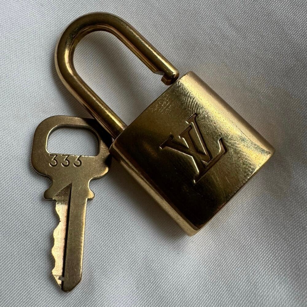 Rare Louis Vuitton Lock & Key Gold 333 Angel Number